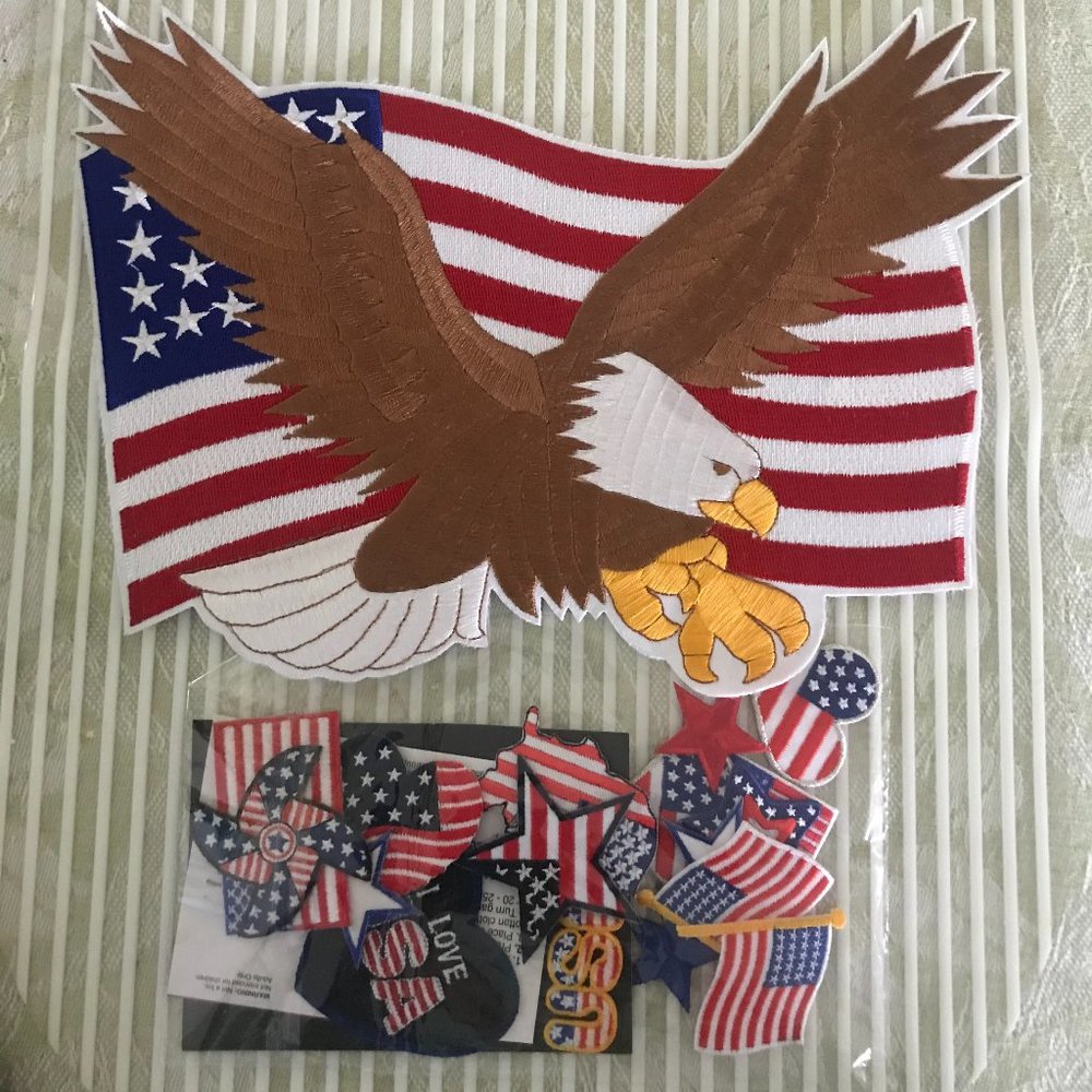 Iron-On Appliques Patriotic